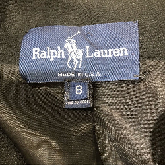 Ralph Lauren Blue Label 100% Silk Black Blazer Jacket w/ Button Closure 8 - Picture 4 of 6